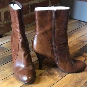Nine West Brown Leather Ankle boots